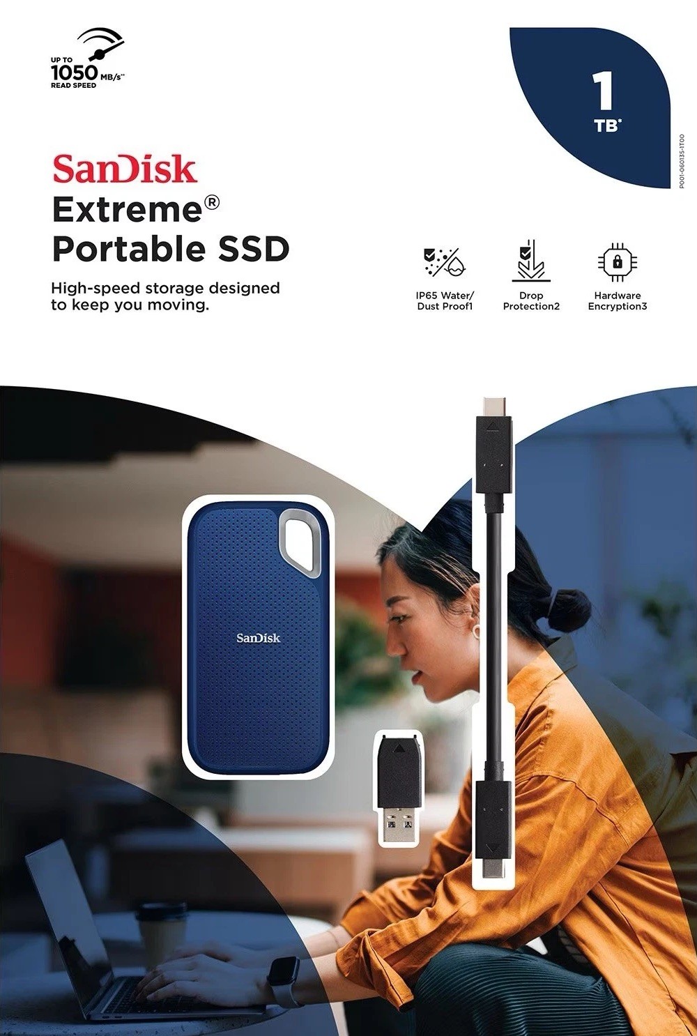 SanDisk Extreme 1TB Portable SSD 1TBSDSSDE53-1T NEW SanDisk Extreme 1TB Portable SSD 1TBSDSSDE53-1T NEW