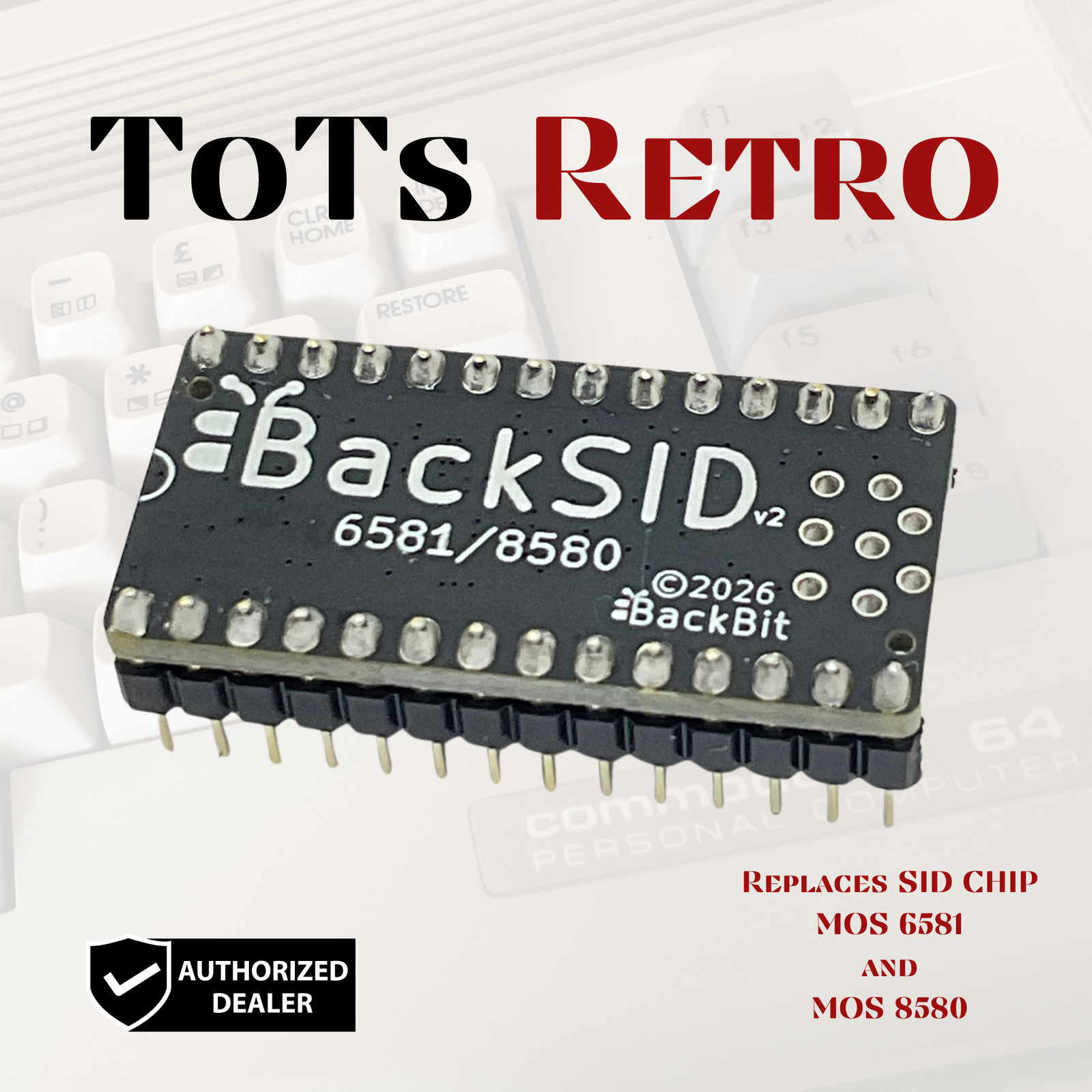BackSID v2 SID Replacement For MOS6581 and MOS8580 Commodore 64 c64c c128 c128d BackSID v2 SID Replacement For MOS6581 and MOS8580 Commodore 64 c64c c128 c128d