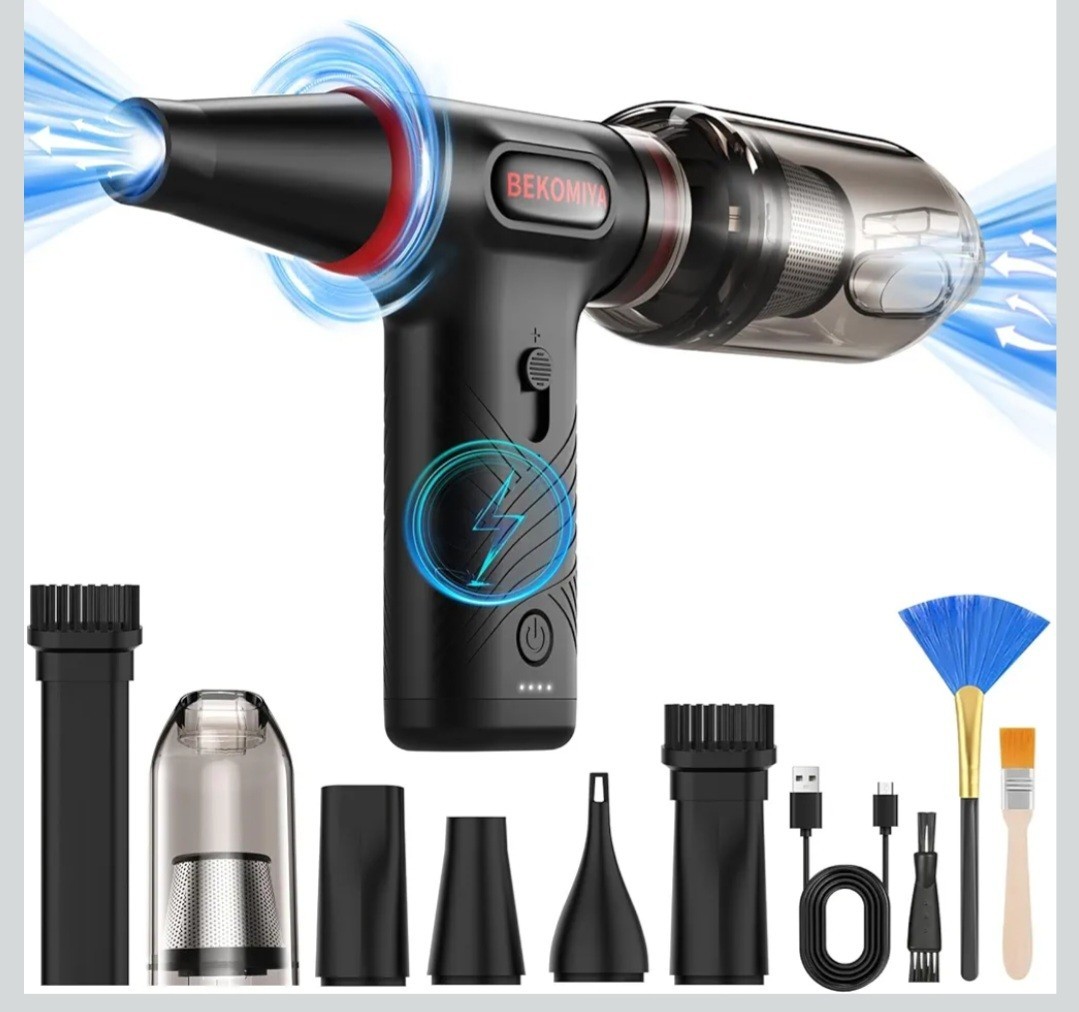 Compressed Air Duster 1 Button Adjustment 12000 RPM Air Blower Car Home Keyboard Compressed Air Duster 1 Button Adjustment 12000 RPM Air Blower Car Home Keyboard
