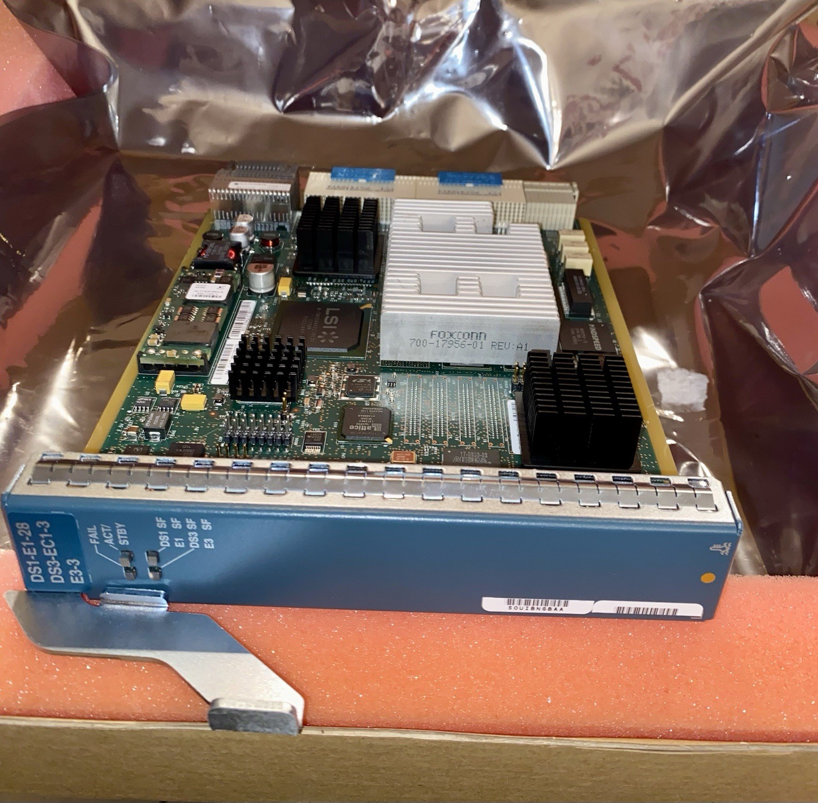 Cisco Systems DS1-E1-28 DS3-EC1-3 E3-3 Network Server Card 15310-28WBE-3BBE-V01 Cisco Systems DS1-E1-28 DS3-EC1-3 E3-3 Network Server Card 15310-28WBE-3BBE-V01
