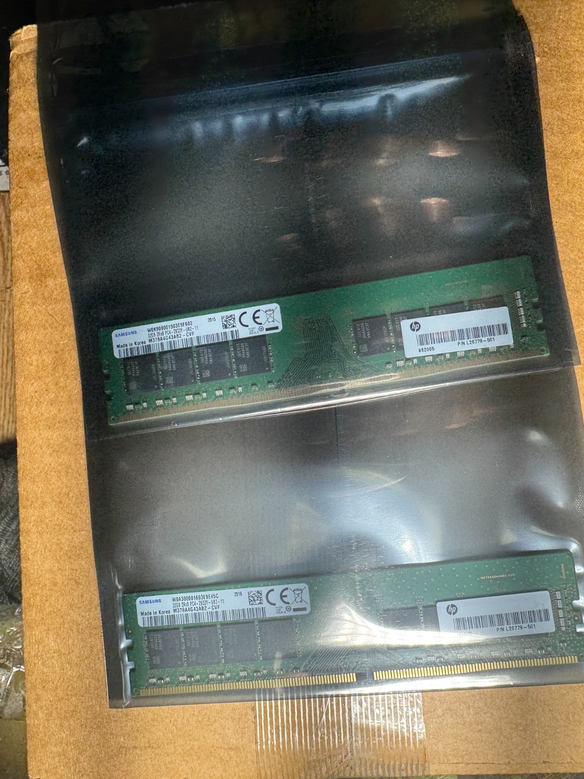 32GB HP L26778-501 ,SAMSUNG M378A4G43AB2-CVF 1X32GB PC4-23400 DDR4-2933MHz DIMM 32GB HP L26778-501 ,SAMSUNG M378A4G43AB2-CVF 1X32GB PC4-23400 DDR4-2933MHz DIMM