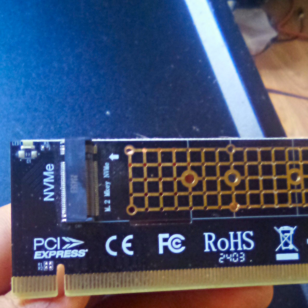 PCI Express NVMe M.2 SSD Adapter Card, 1-Port Universal Expansion