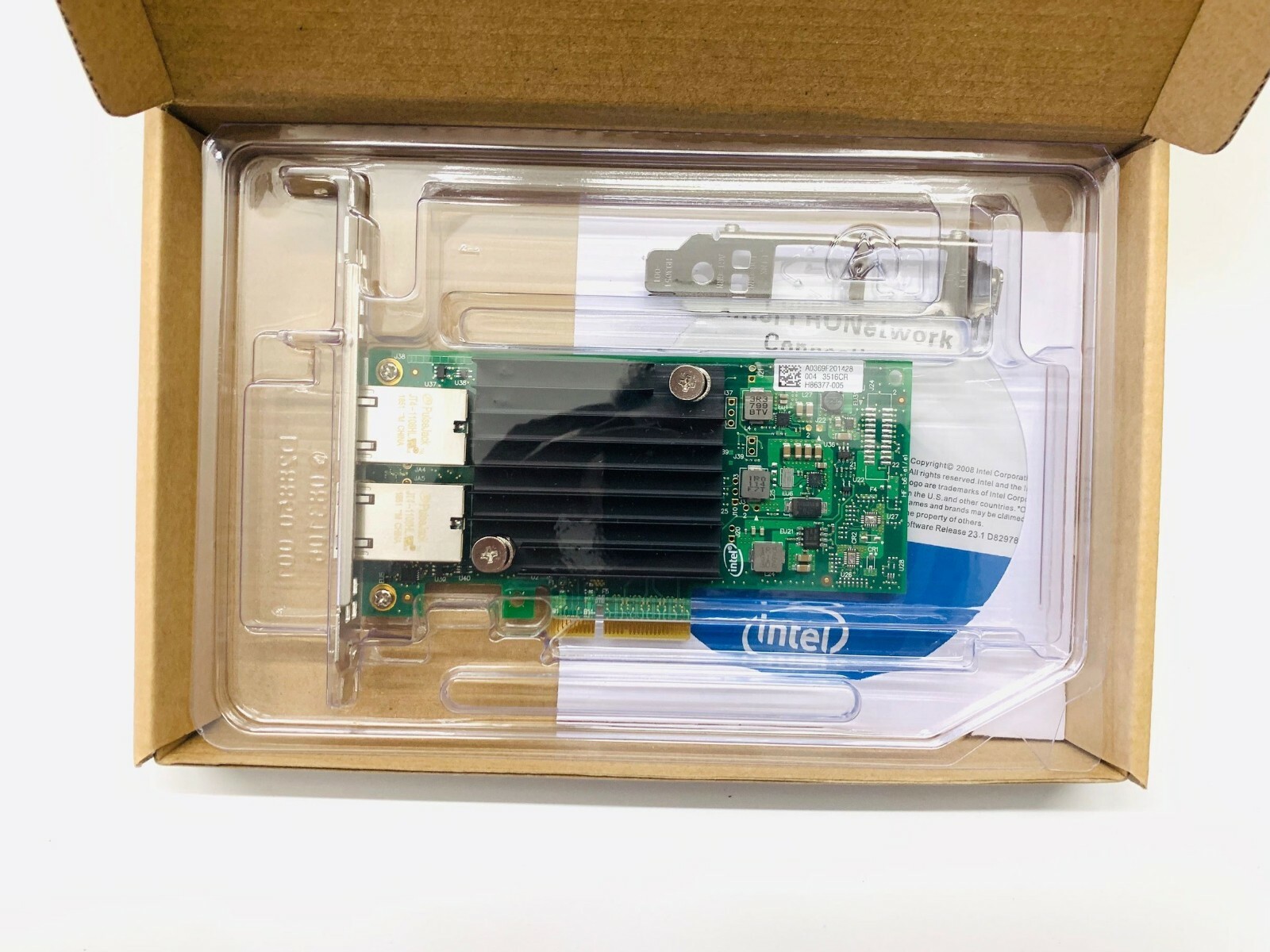 Intel X550-T2 Network Card - 10Gb Ethernet Converged Network Interface Card NIC Intel X550-T2 Network Card - 10Gb Ethernet Converged Network Interface Card NIC