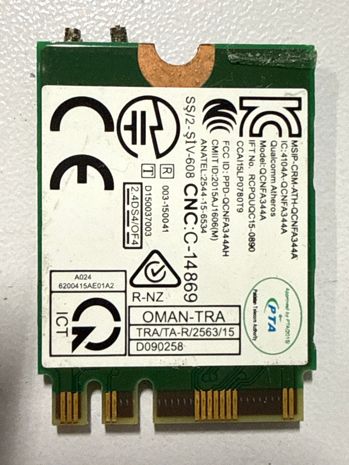 Qualcomm Atheros QCNFA344A Grade B