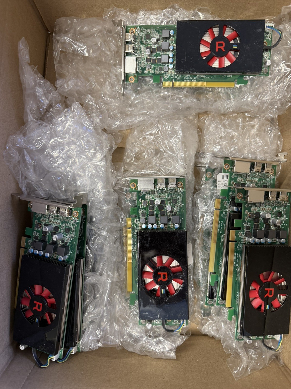 LOT OF 13 AMD Radeon RX 550 4GB GDDR5 Dual MINI DPort & DPort 0R9J9P , NJJMW