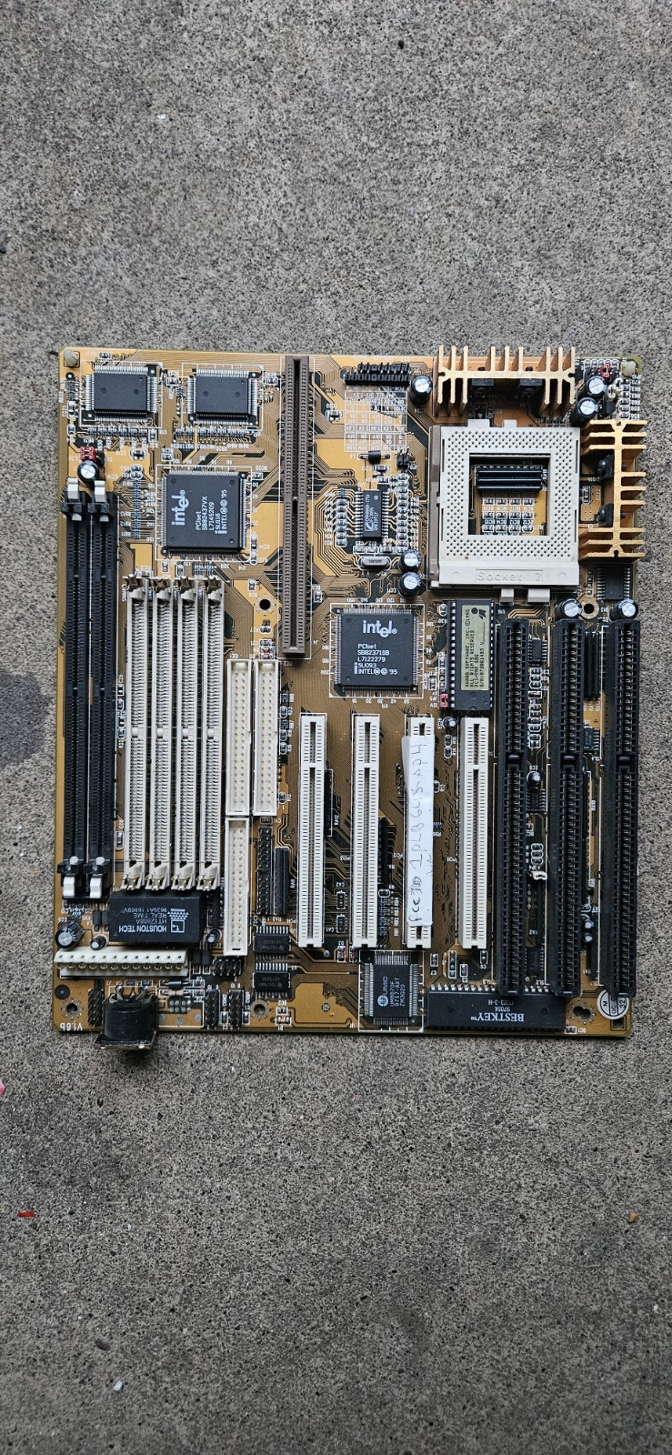 Vintage Socket 7 Motherboard Intel 430VX Chipset PCI ISA SDRAM SIMM Untested