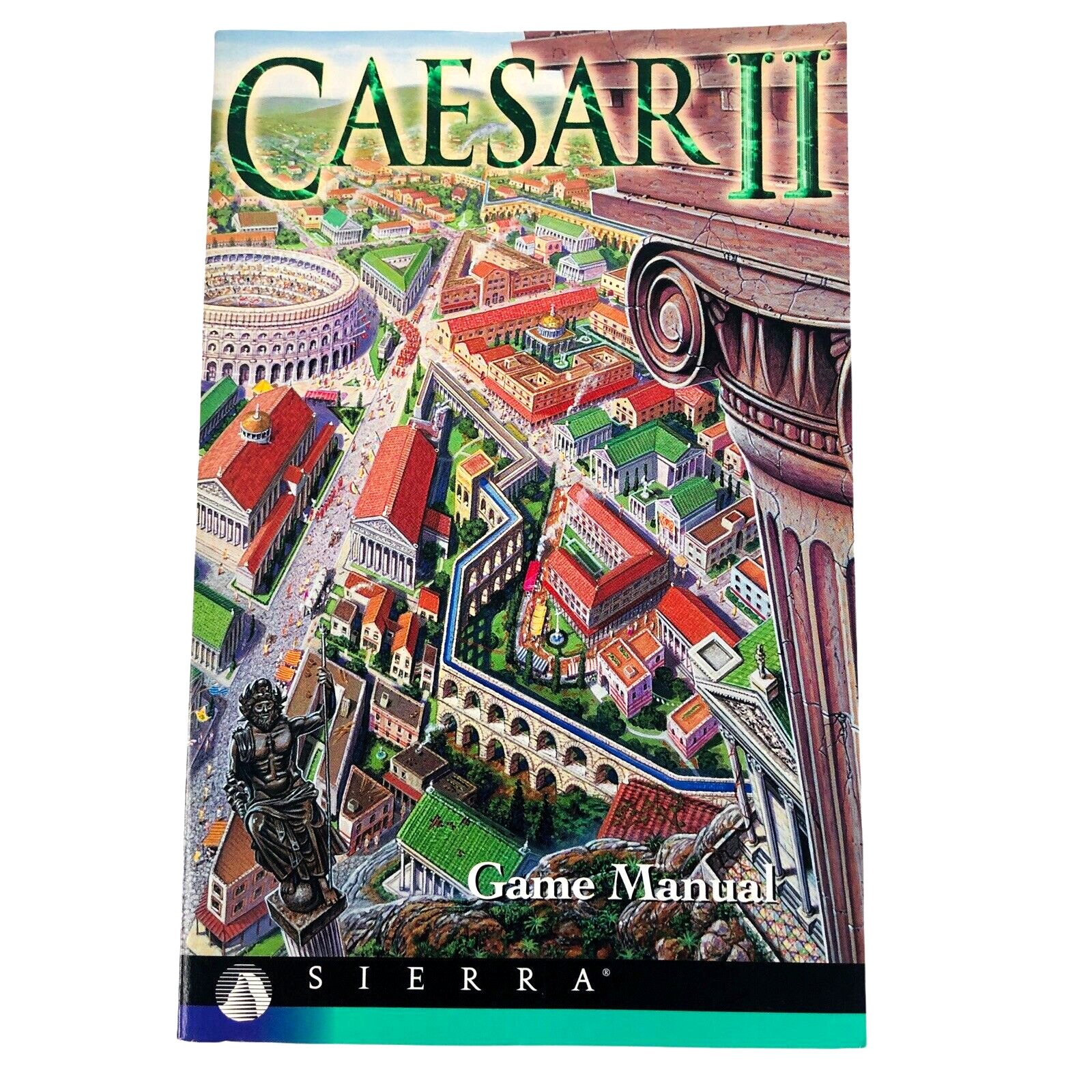 Caesar II Game Manual For Sierra RPG Strategy Reference Softcover Vintage