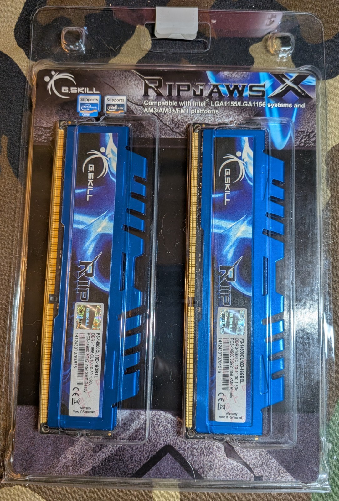 G SkiLL Ripjaws X DDR3 RAM 16Gb 1866 Desktop Memory Kit G SkiLL Ripjaws X DDR3 RAM 16Gb 1866 Desktop Memory Kit