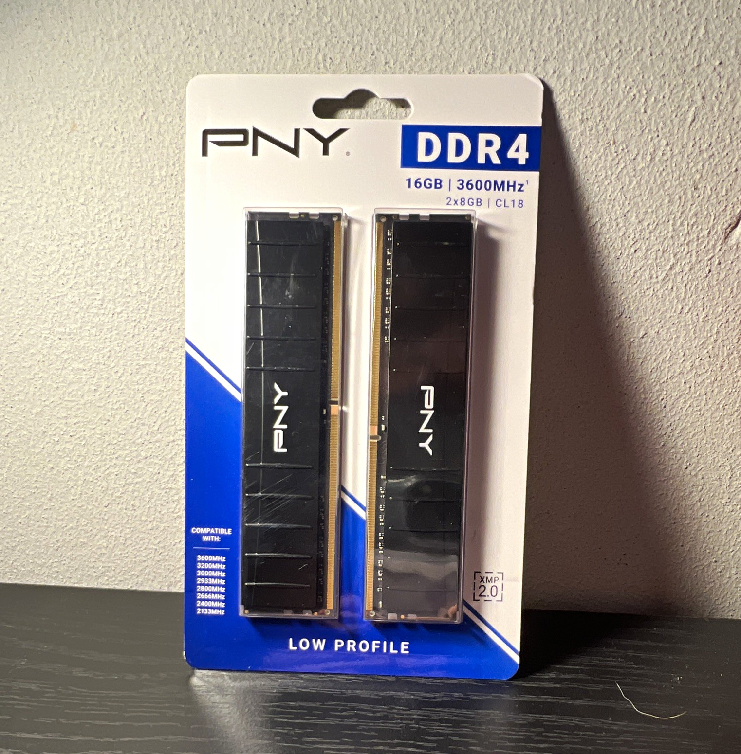PNY XLR8 16GB (2x8GB) DDR4-3600 PC4-28800 CL18 DIMM Low-Profile PNY XLR8 16GB (2x8GB) DDR4-3600 PC4-28800 CL18 DIMM Low-Profile
