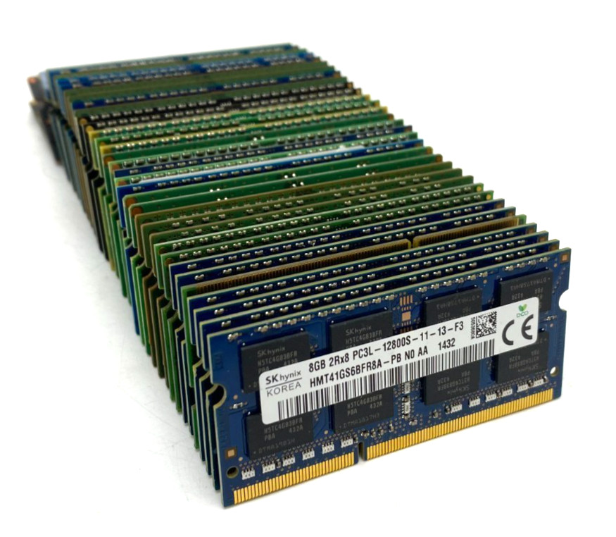 ~LOT OF 37~ MIXED BRAND + SPEED 8GB DDR3 SODIMM PC3 LAPTOP RAM 14900S/12800S ~LOT OF 37~ MIXED BRAND + SPEED 8GB DDR3 SODIMM PC3 LAPTOP RAM 14900S/12800S