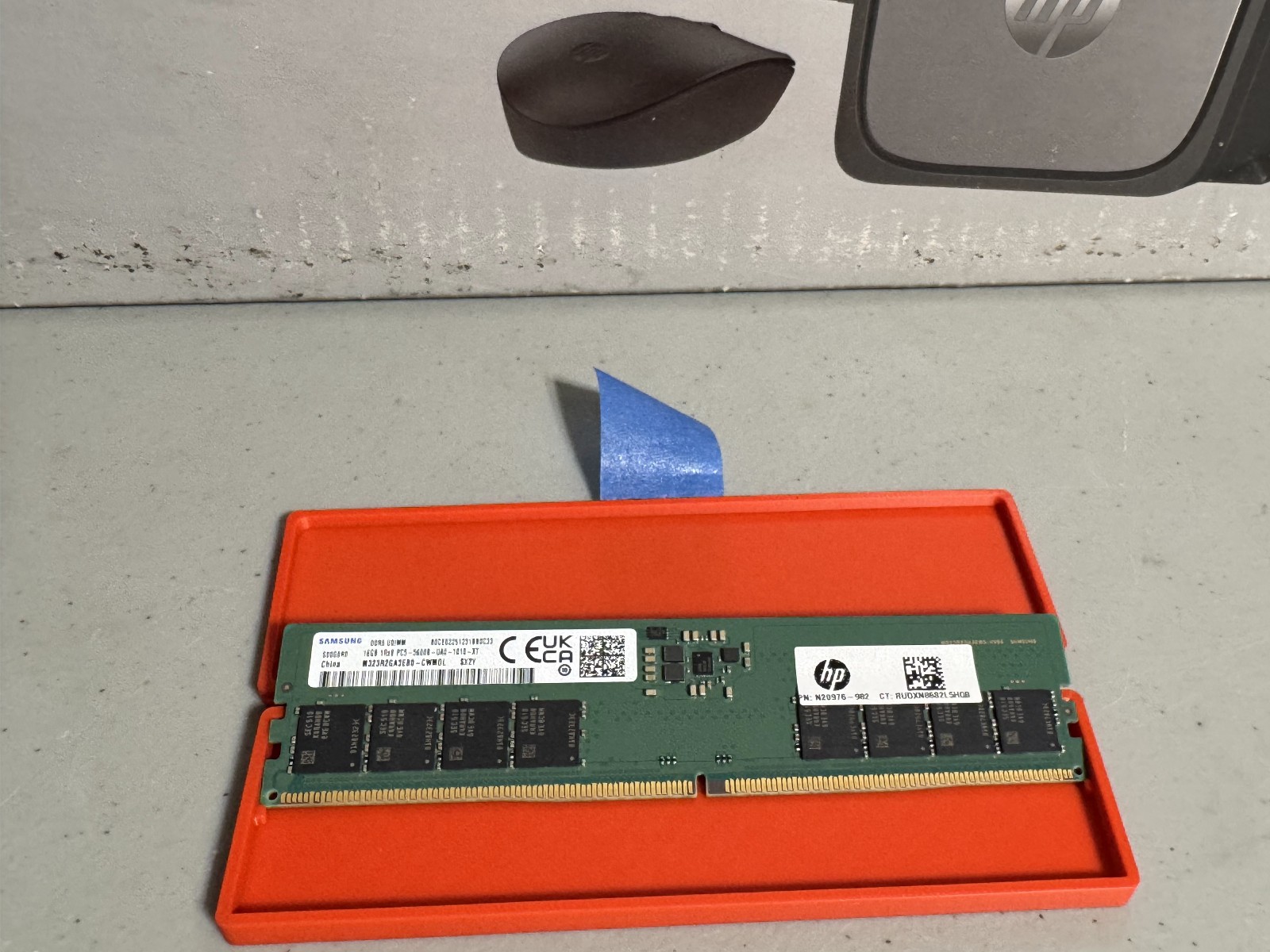 Kingston 16GB PC5-5600B DDR5 Desktop RAM HP56U46BS8MD-16 S/N 01980125340028BEC6 Kingston 16GB PC5-5600B DDR5 Desktop RAM HP56U46BS8MD-16 S/N 01980125340028BEC6