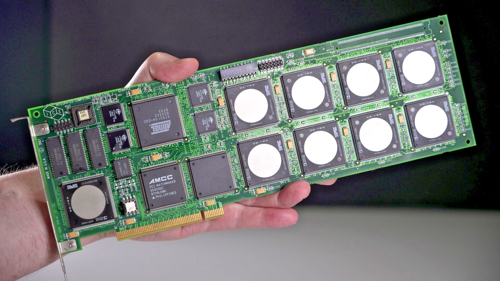 Vintage ICE “Green Ice” PCI Graphics Card 1990s Retro PC GPU – Display Piece Vintage ICE “Green Ice” PCI Graphics Card 1990s Retro PC GPU – Display Piece