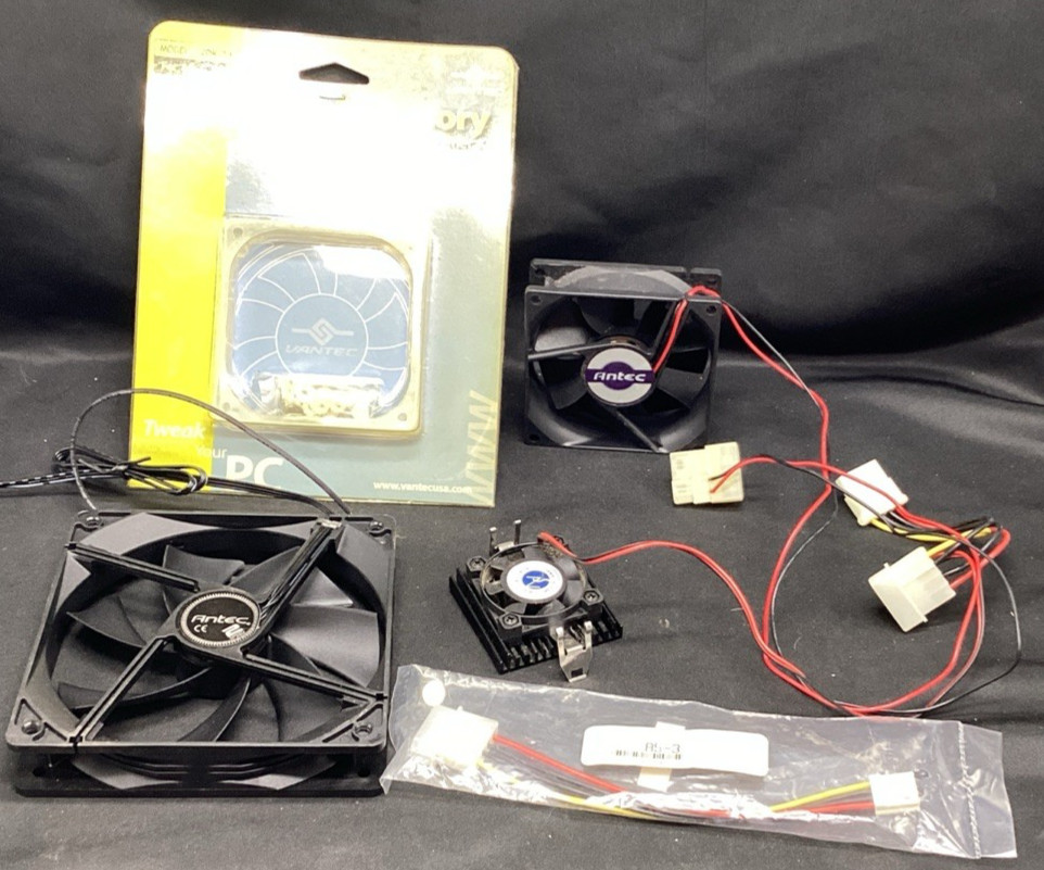 Vtg CPU Cooling Fans & Damper Kit, see description for details Qty 3 Vtg CPU Cooling Fans & Damper Kit, see description for details Qty 3