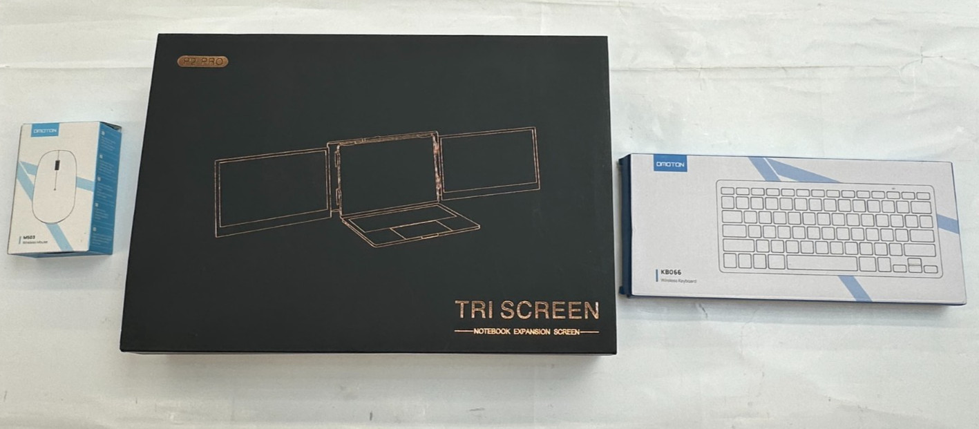 P2 Pro Triple Portable Screen Extender for Laptop with Keyboard and Mouse P2 Pro Triple Portable Screen Extender for Laptop with Keyboard and Mouse