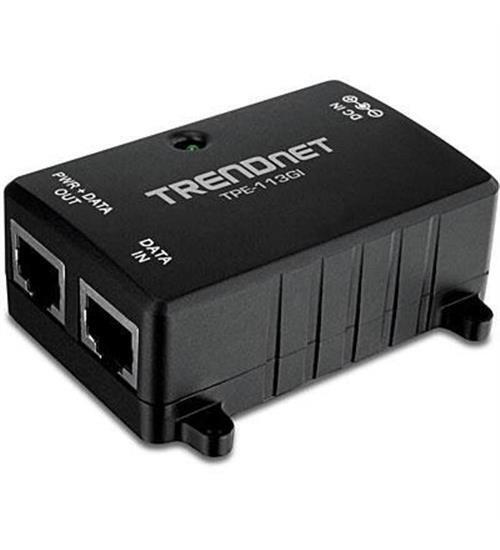 NEW TRENDnet TPE-113GI Gigabit Power Over Ethernet Injector Full Duplex Speeds 1