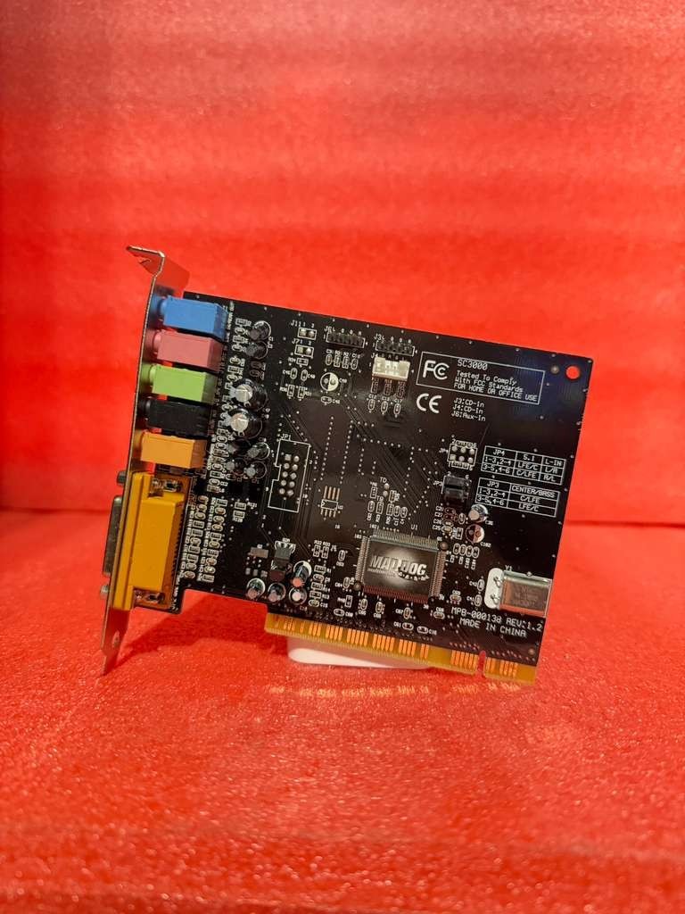 Mad Dog SC3000 5.1 PCI Sound Card MPB-000138 Rev 1.2 Retro Gaming Mad Dog SC3000 5.1 PCI Sound Card MPB-000138 Rev 1.2 Retro Gaming
