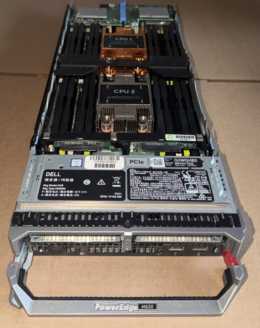 Dell PowerEdge M630 2x E5-2640v4 Blade Server NO RAM/HDD Dell PowerEdge M630 2x E5-2640v4 Blade Server NO RAM/HDD