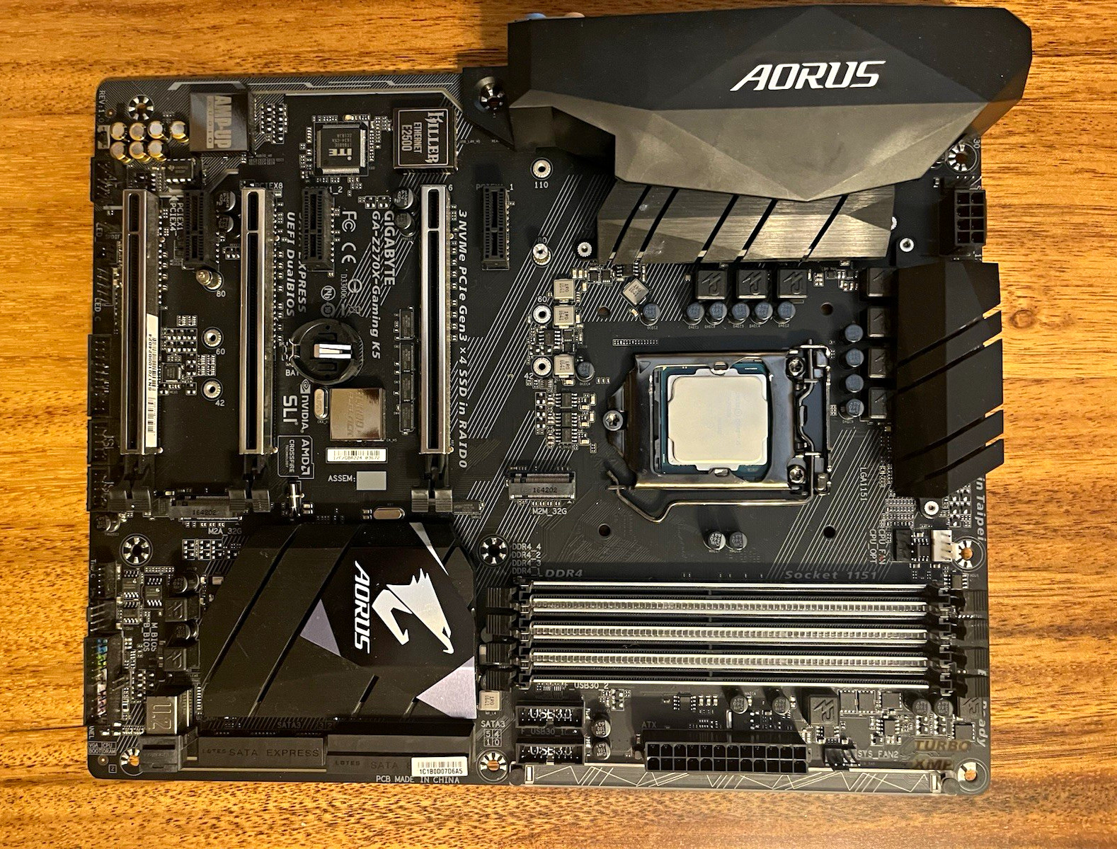 GIGABYTE GA-Z270X-Gaming K5 ATX Motherboard w/ Intel Core i5-7600K GIGABYTE GA-Z270X-Gaming K5 ATX Motherboard w/ Intel Core i5-7600K
