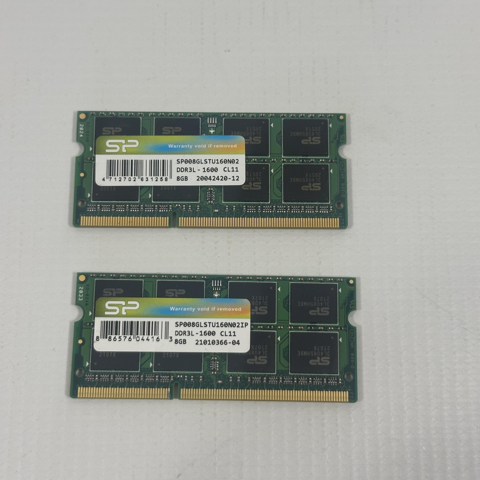 Silicon Power 16GB 2x8GB DDR3L-1600 PC3L-12800 SO-DIMM Laptop Memory Kit
