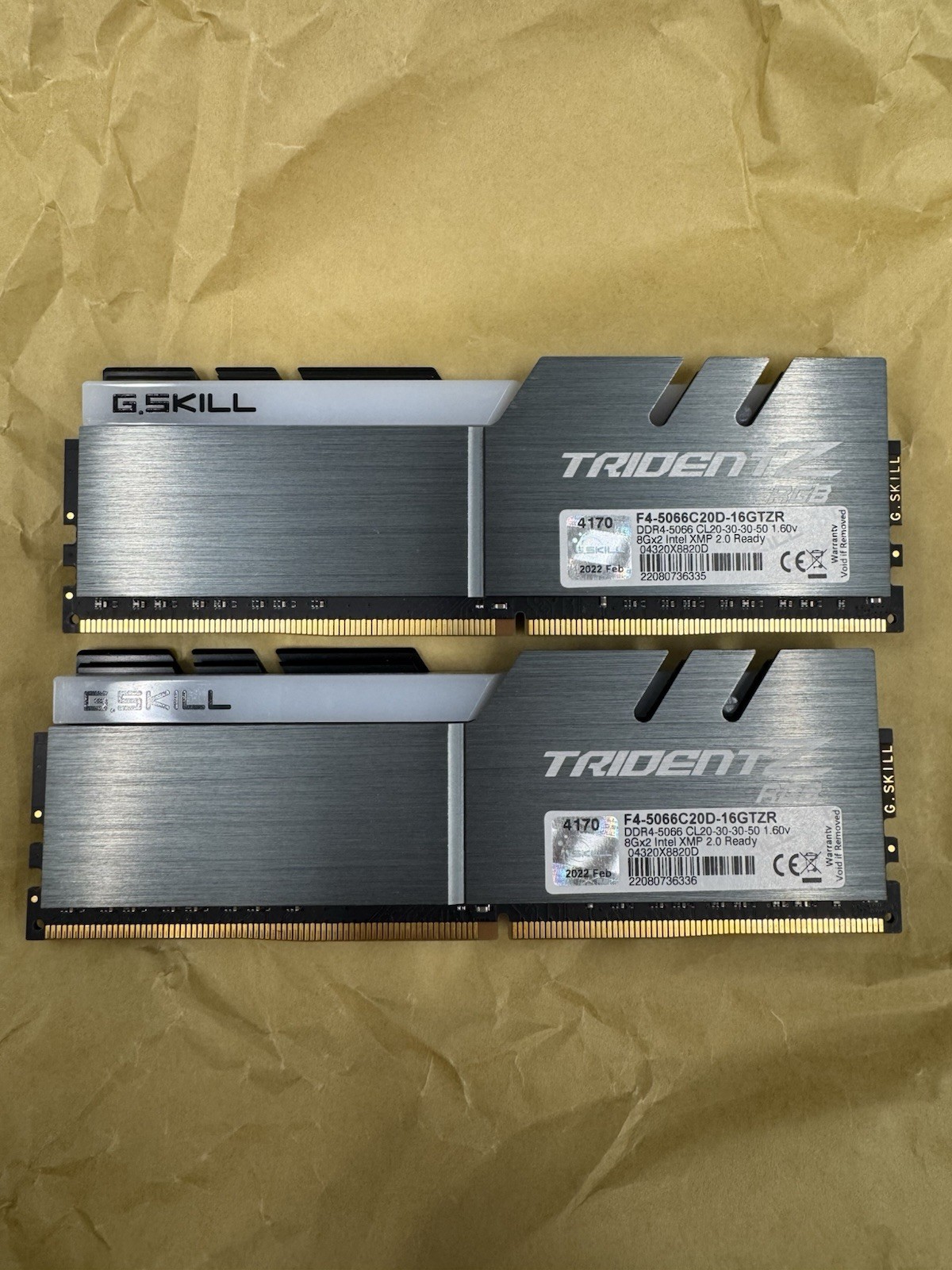 Rare 5066hz G.SKILL Trident Z RGB 16GB 2x8GB DDR4-5066 RAM F4-5066C20D-16GTZR Rare 5066hz G.SKILL Trident Z RGB 16GB 2x8GB DDR4-5066 RAM F4-5066C20D-16GTZR