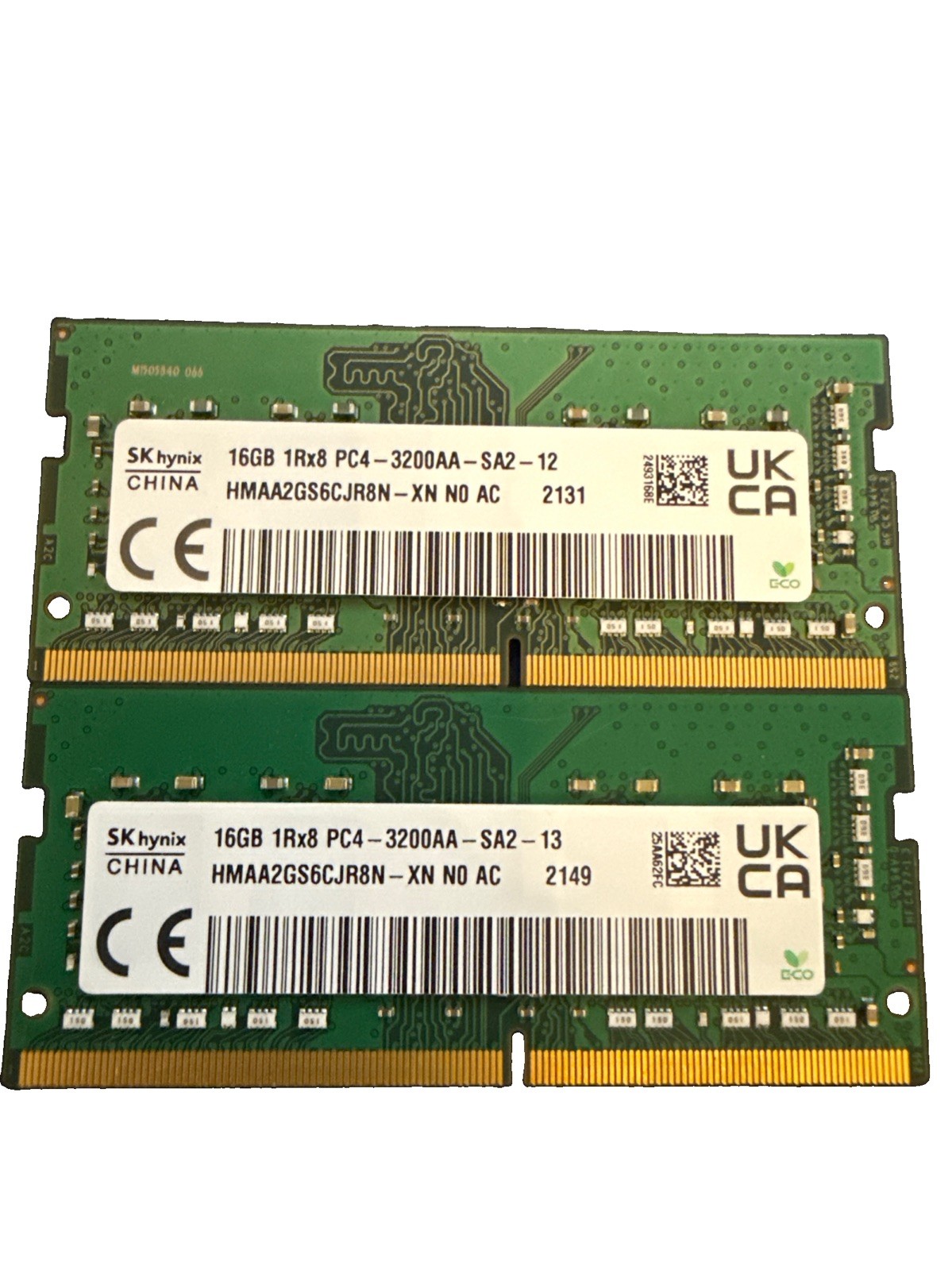 SKhynix 32GB (2X 16GB)=32GB PC4-3200AA HMAA2GS6CJR8N LAPTOP MEMORY SKhynix 32GB (2X 16GB)=32GB PC4-3200AA HMAA2GS6CJR8N LAPTOP MEMORY