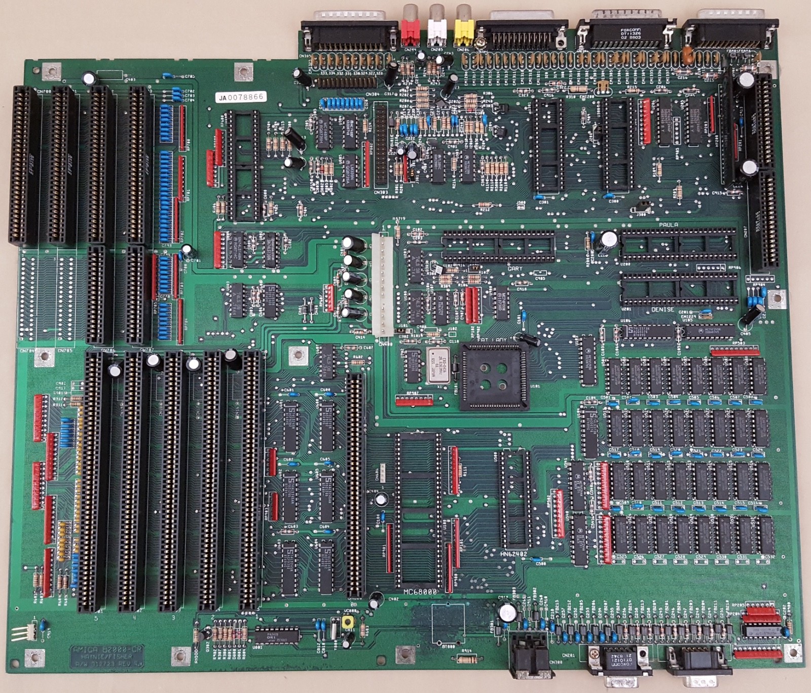 Amiga 2000 2000HD 2500 Motherboard rev4.4 ASIS for Parts Repair Donor JA0078866