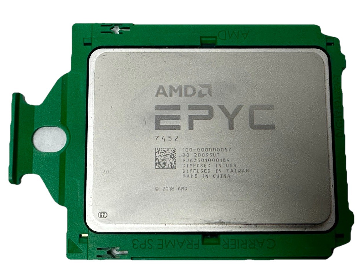 AMD EPYC 7452 32-Core 2.35Ghz 128MB Rome 7002 CPU Server Processor - Unlocked AMD EPYC 7452 32-Core 2.35Ghz 128MB Rome 7002 CPU Server Processor - Unlocked