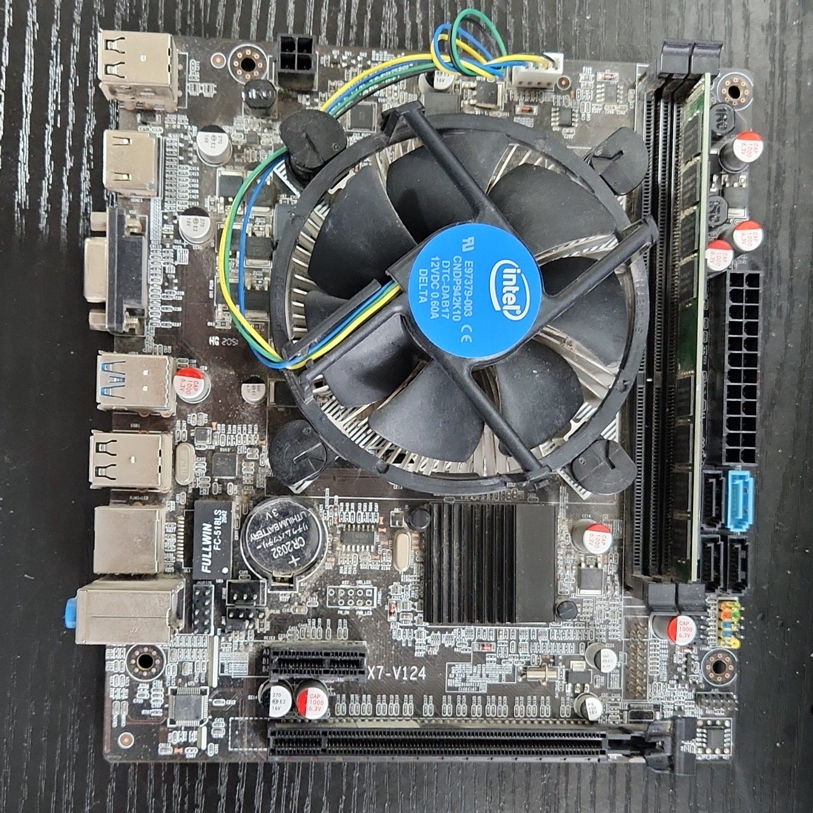 Gaming computer Motherboard X7-V124 Used Intel w/Intel I5