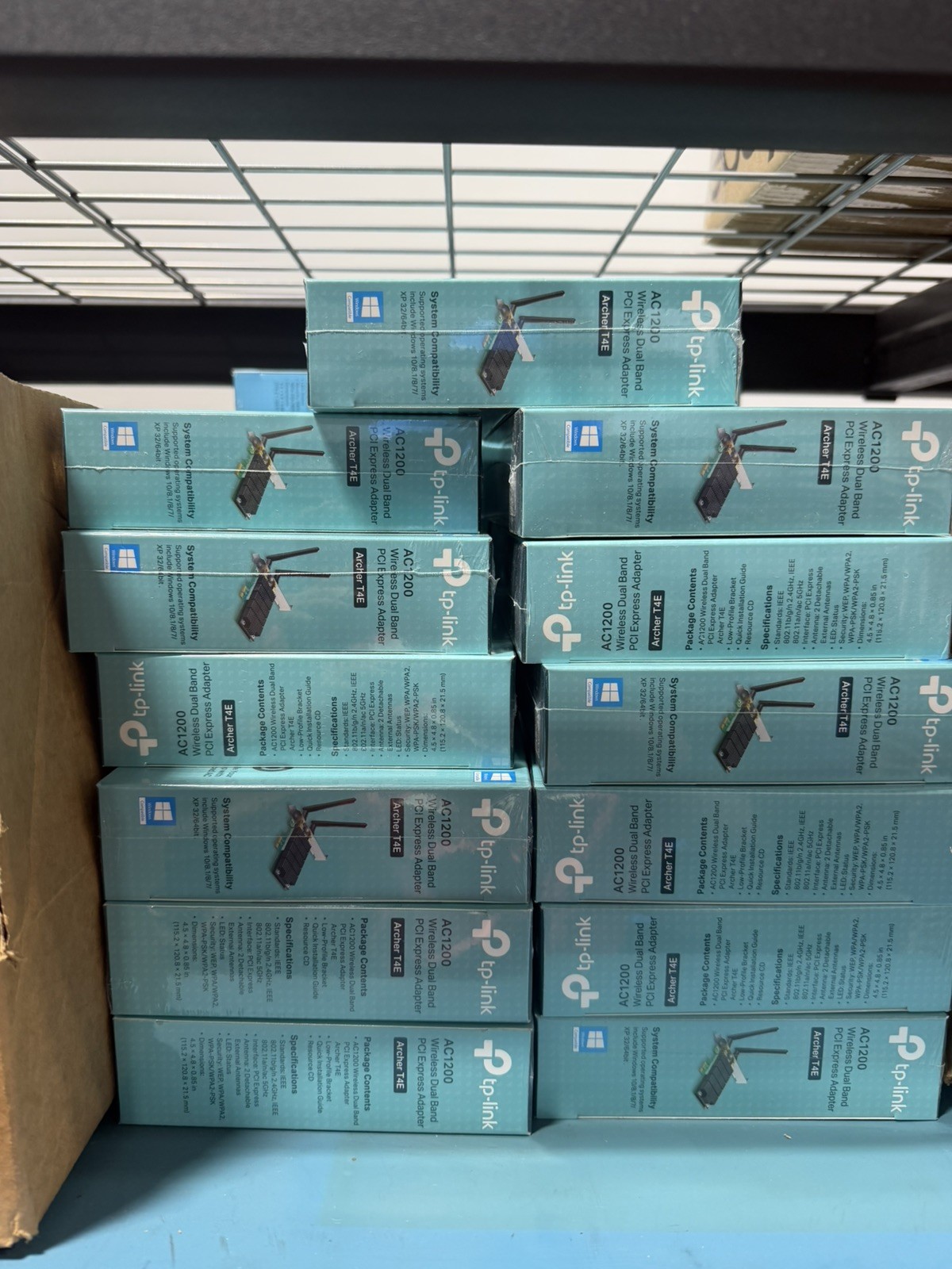 NEW TP-LINK AC1200 Archer T4E Wireless Dual Band PCI Express Adapter LOT OF 27 NEW TP-LINK AC1200 Archer T4E Wireless Dual Band PCI Express Adapter LOT OF 27