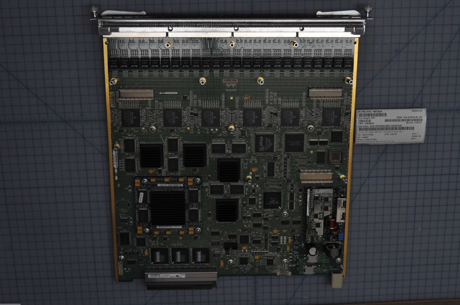 CISCO CATALYST 6000 48PORT 10/100BTX RJ45 MODULE USED WS-X6348-RJ-45 CISCO CATALYST 6000 48PORT 10/100BTX RJ45 MODULE USED WS-X6348-RJ-45