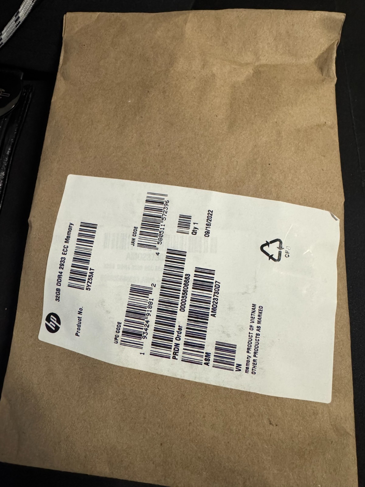 HP 32GB DDR4 2993 ECC RAM PN:5YZ55AT *FACTORY SEALED*