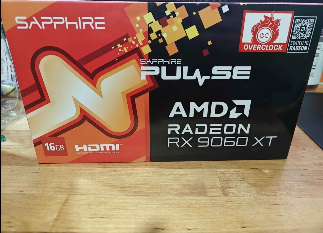 SAPPHIRE PULSE Radeon RX 9060 XT 16GB GDDR6 - New in box SAPPHIRE PULSE Radeon RX 9060 XT 16GB GDDR6 - New in box