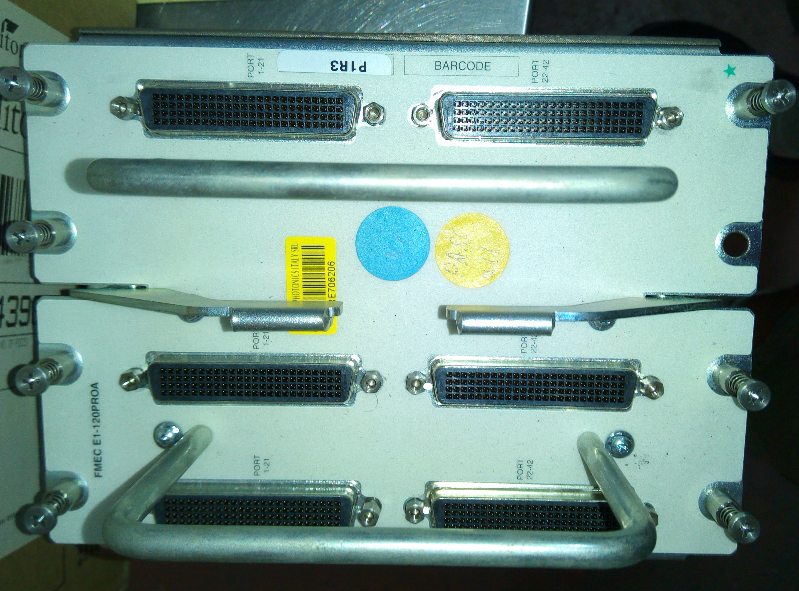 Cisco FMEC E1-120PROA 800-19263-01 ONS 15454 Module Cisco FMEC E1-120PROA 800-19263-01 ONS 15454 Module