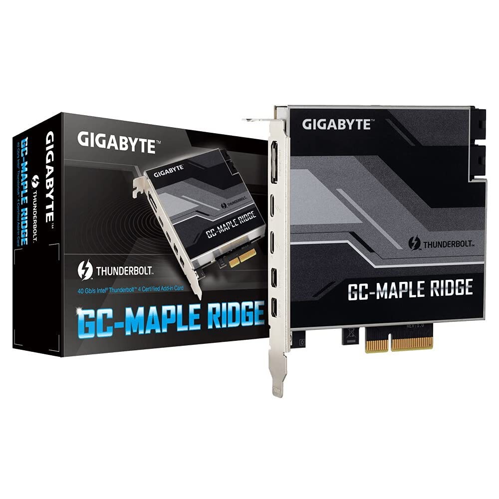 Gigabyte GC-MAPLE RIDGE Thunderbolt 4 Certified Add-In Card - BRAND NEW Gigabyte GC-MAPLE RIDGE Thunderbolt 4 Certified Add-In Card - BRAND NEW