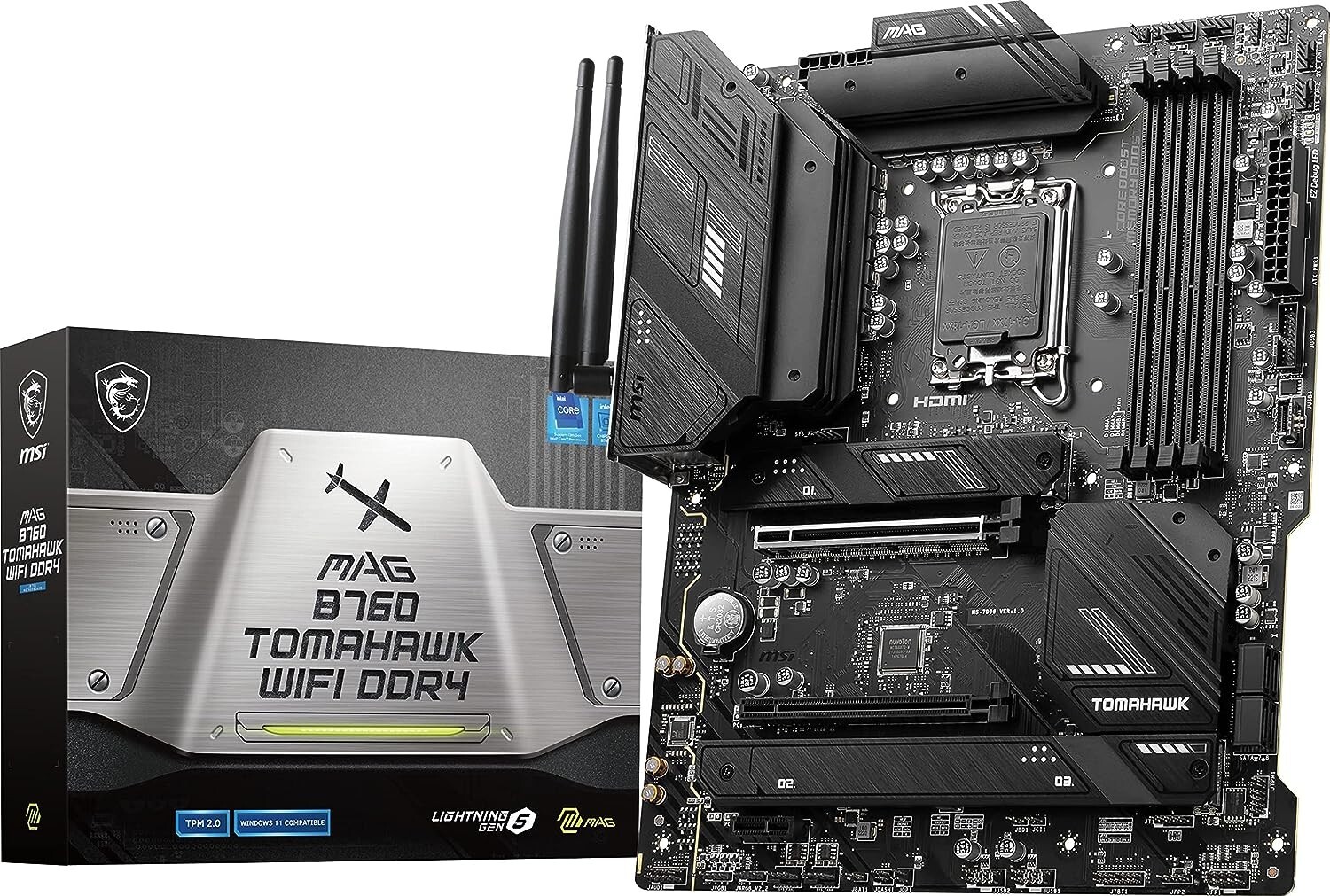 (Factory Refurbished) MSI MAG B760 TOMAHAWK WIFI DDR4 INTEL LGA 1700 Motherboard (Factory Refurbished) MSI MAG B760 TOMAHAWK WIFI DDR4 INTEL LGA 1700 Motherboard