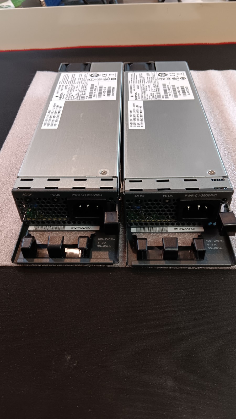 Lot of 2 Cisco 341-0562-01 Catalyst 3850 350W Power Supply PWR-C1-350WAC Lot of 2 Cisco 341-0562-01 Catalyst 3850 350W Power Supply PWR-C1-350WAC