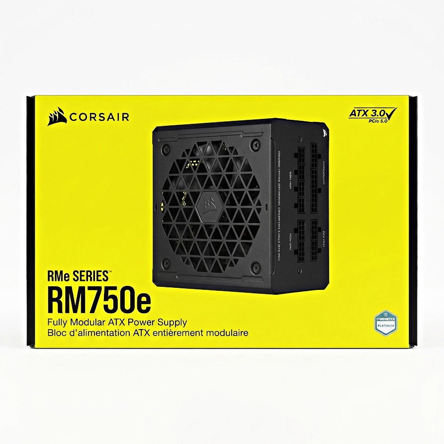 Corsair RM750e RMe 750W Fully Modular ATX 80 PLUS Gold Power Supply Black Corsair RM750e RMe 750W Fully Modular ATX 80 PLUS Gold Power Supply Black