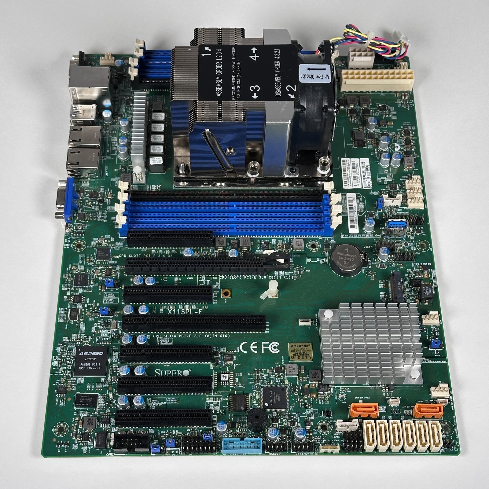 Supermicro X11SPL-F Motherboard w/ Intel Xeon Gold 6126T SR339 2.60GHZ CPU Supermicro X11SPL-F Motherboard w/ Intel Xeon Gold 6126T SR339 2.60GHZ CPU