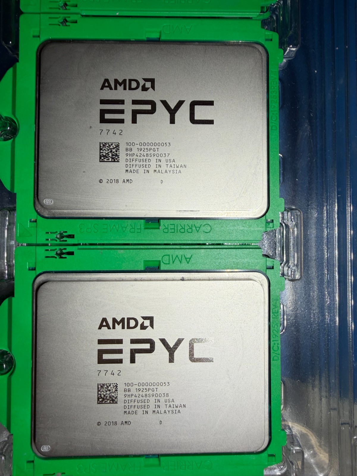 AMD EPYC 7742 Super Clean & Unlocked 64-Core 2.25GH Socket SP3 CPU 100-000000053