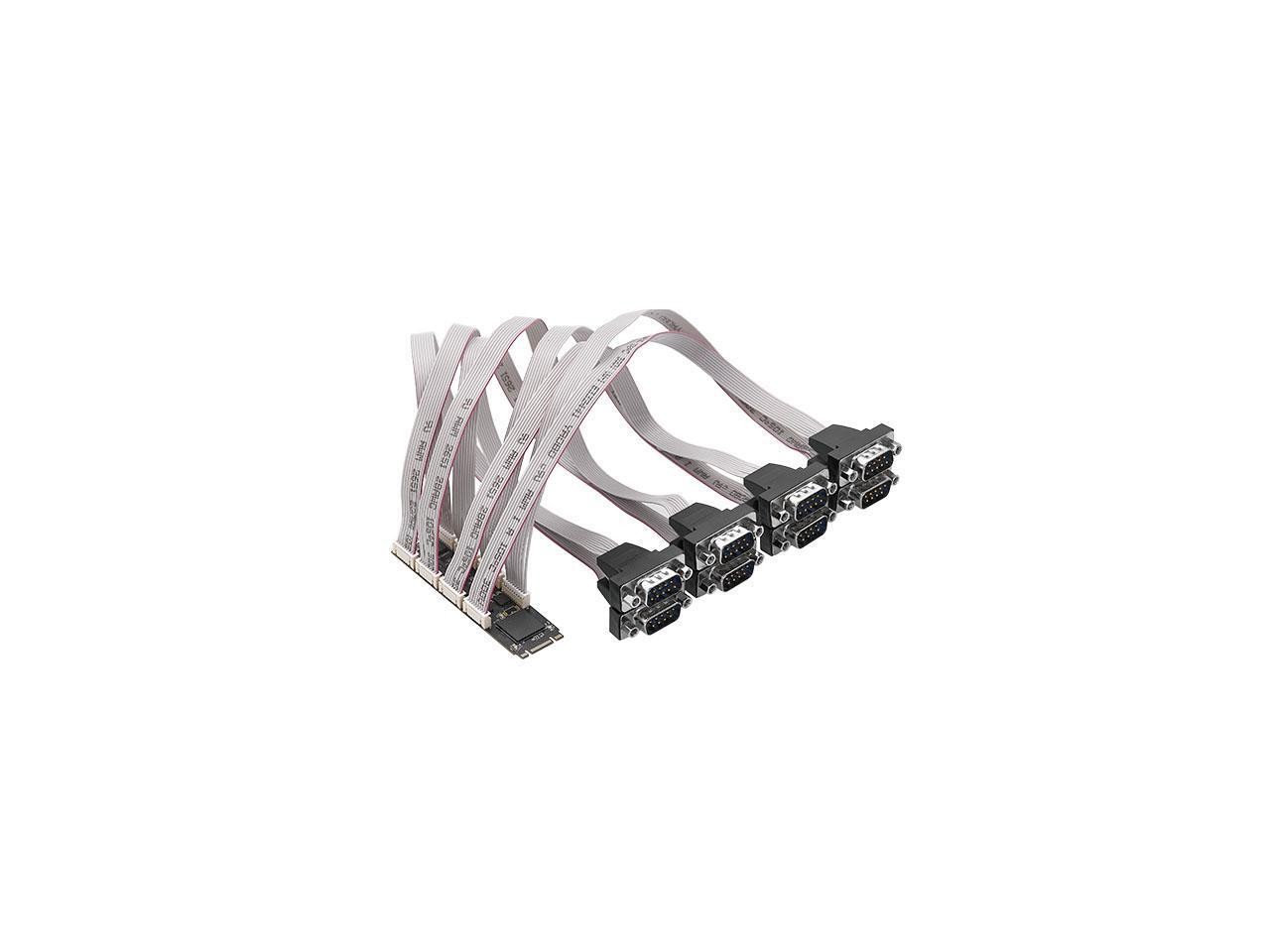 Syba 8 Port RS-232 DB9 Serial M.2 B+M Key Controller Card - SI-ADA15071 Syba 8 Port RS-232 DB9 Serial M.2 B+M Key Controller Card - SI-ADA15071