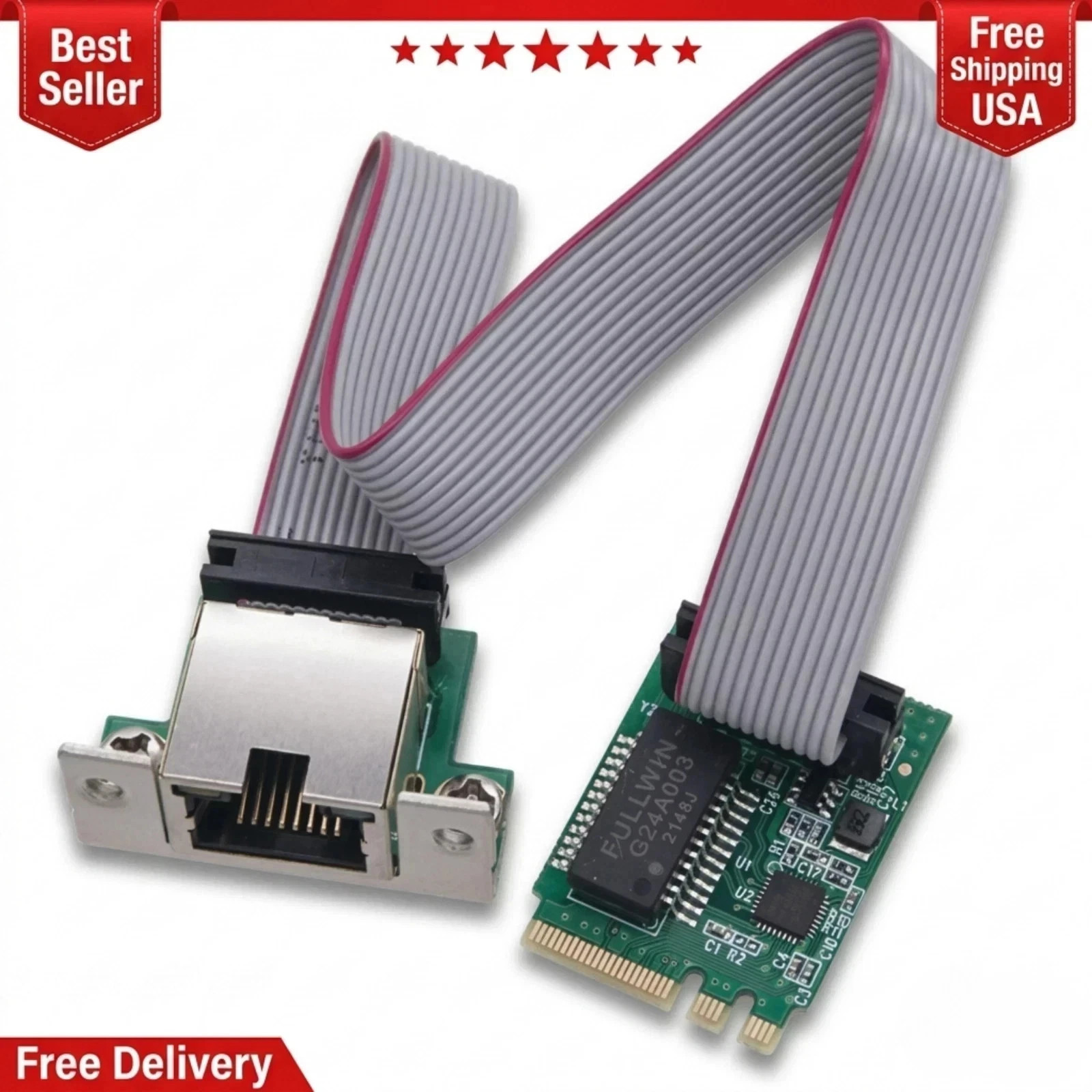 M.2 A+E 2.5GbE Intel I226-V Ethernet NIC Card NGFF 2230 Multi Gig LAN M.2 A+E 2.5GbE Intel I226-V Ethernet NIC Card NGFF 2230 Multi Gig LAN