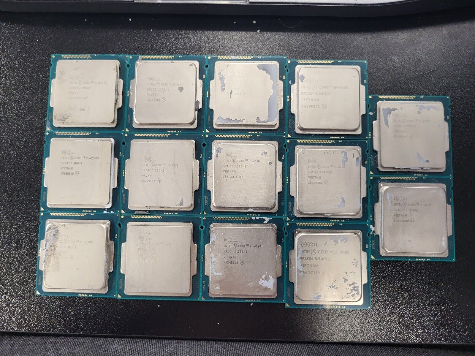 Lot of 14 Intel 4th Gen i5-4690 i5-4570S i5-4570 i5-4590 CPU Processor #73