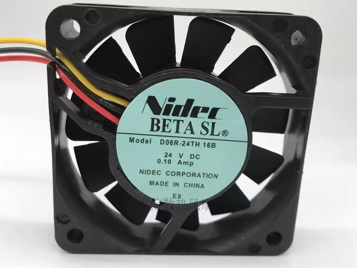 1PCS Genuine Nidec 6015 D06R-24TH 16B 24V 0.10A Three-Wire Inverter Cooling Fan 1PCS Genuine Nidec 6015 D06R-24TH 16B 24V 0.10A Three-Wire Inverter Cooling Fan