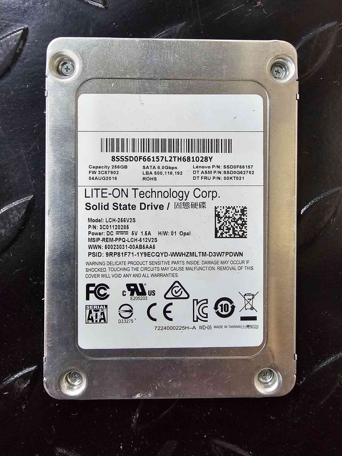 LITE-ON TECHNOLOGY CORP. LCH-256V2S