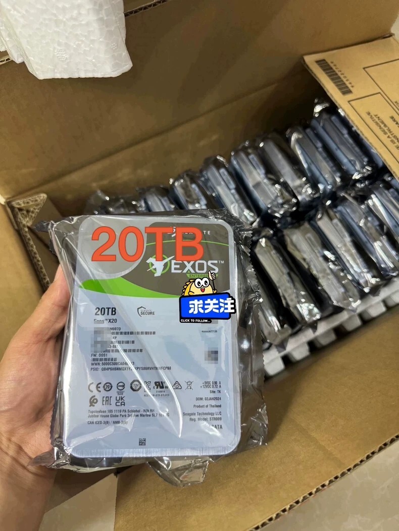 Seagate Exos X20 7200RPM, 3.5