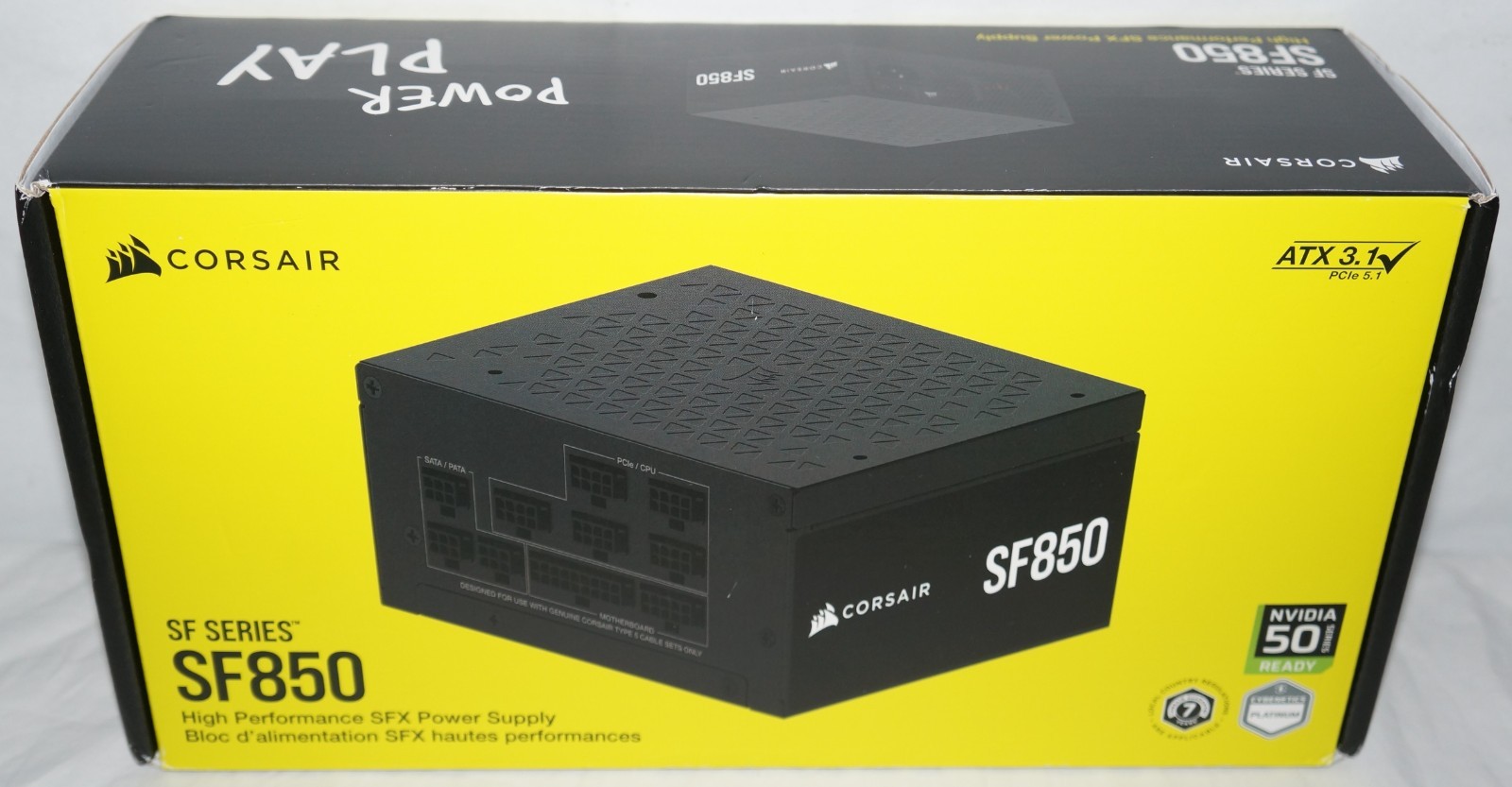 Corsair SF Series SF850 80+ Platinum SFX PC Computer Power Supply SFF ITX Corsair SF Series SF850 80+ Platinum SFX PC Computer Power Supply SFF ITX