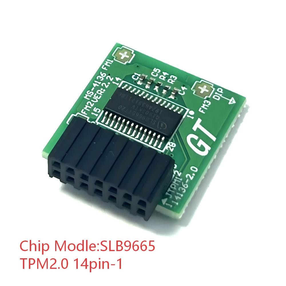 TPM 2.0 14pin-1 Module Trusted Platform SLB9665 for MSI MS-4136 B450M MORTAR USA