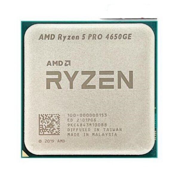 AMD RYZEN 5 4650GE R5 PRO 4650GE AM4 CPU Processor 6-Cores 3.3GHz 12T 35W 8MB