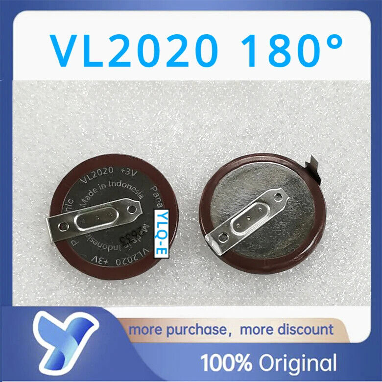 2pcs VL2020 3V VL2020/HFN capacitor battery with legs 180 degrees BMW car key