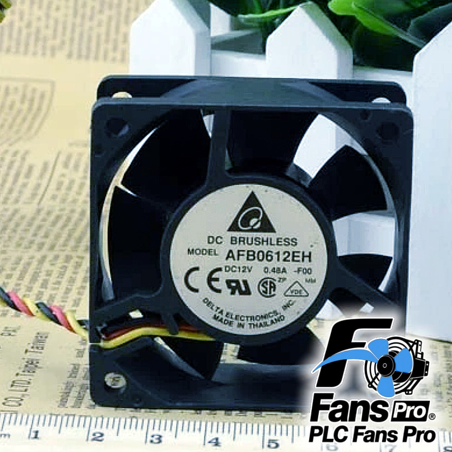 1PCS Brand New Delta AFB0612EH DC 12V 0.48A 60*60*25mm 3-wire Cooling Fan